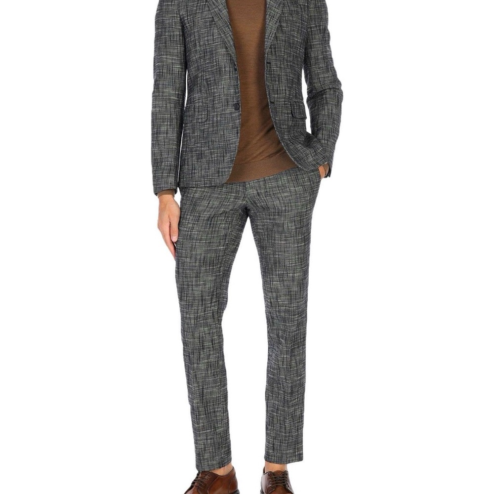 Brian Dales Charcoal Checkered Jacket